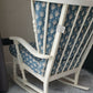ROCKING CHAIR Restored and Reupholsteted New England / Coastal Style. Very Good