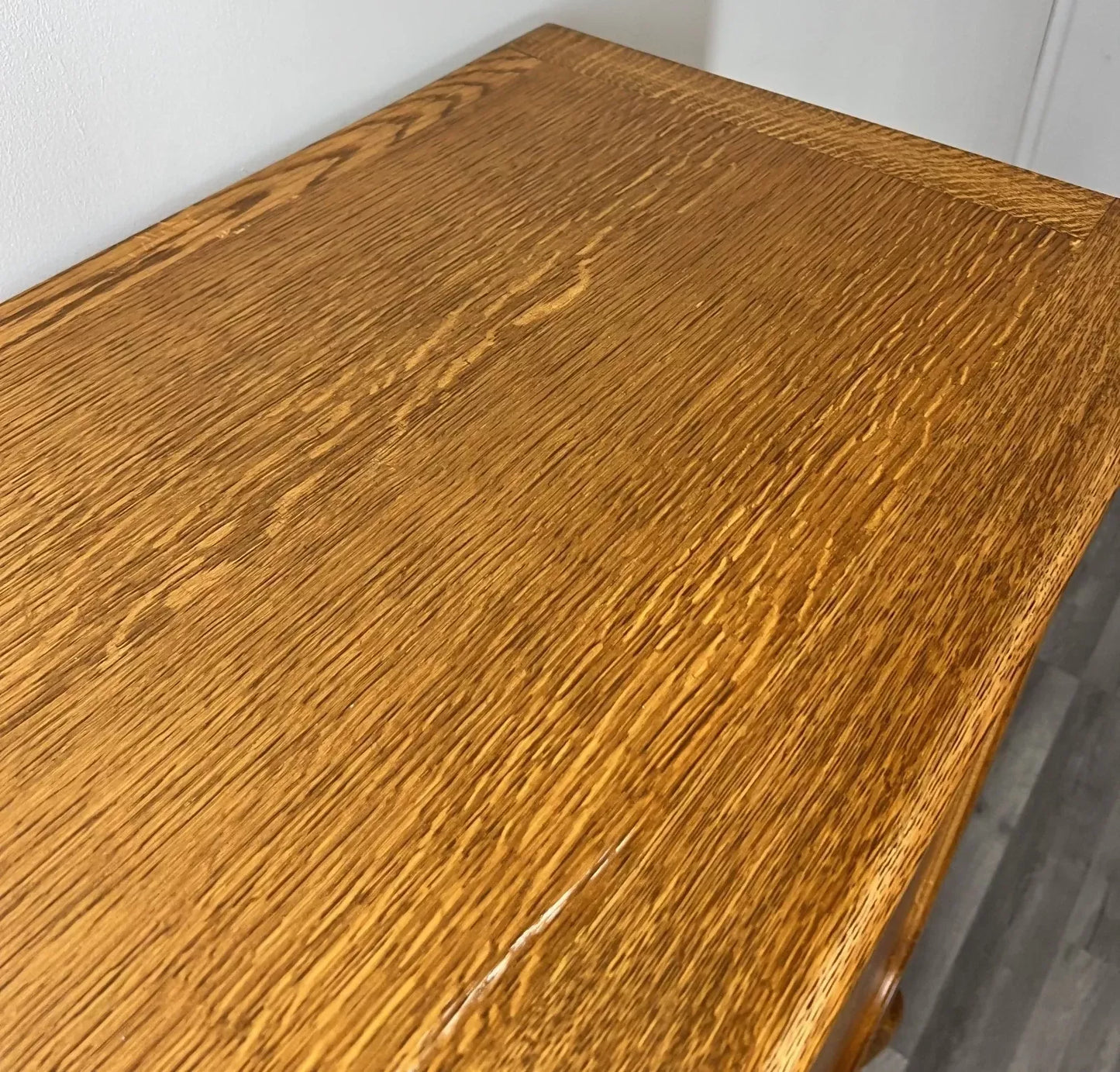 Cabinet Vintage French Louis XVI Oak Carved Cupboard with 2 Drawers LOT 4460