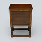 Old Charm Pedestal Cabinet Small Cupboard Bedside Tudor Brown FREE DELIVERY*