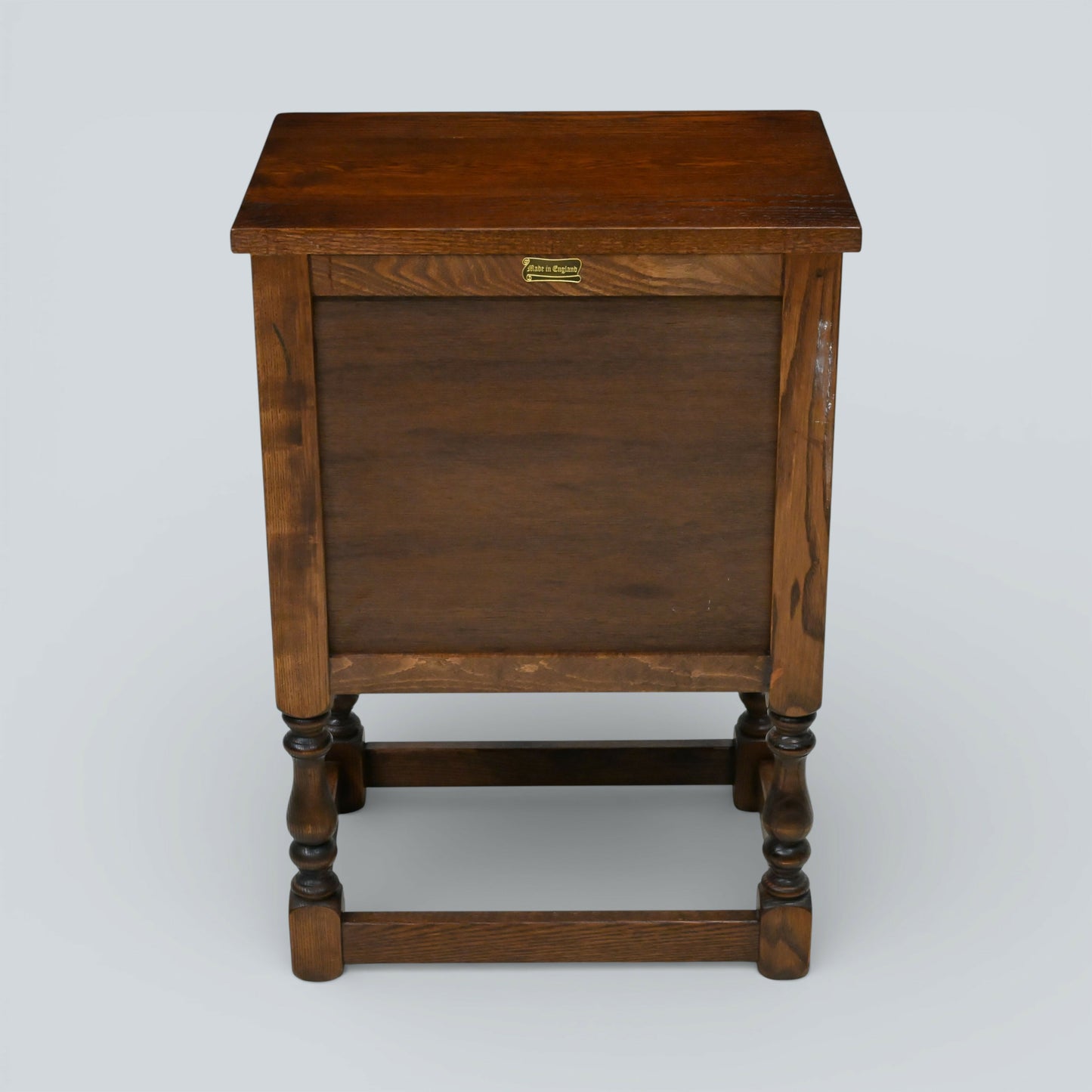Old Charm Pedestal Cabinet Small Cupboard Bedside Tudor Brown FREE DELIVERY*