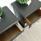 Black and Gold Leaf Bedsides drawers