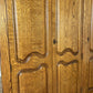 Wardrobe Vintage French Style Oak Five Door Carved Armoire Cabinet LOT 6111