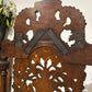 Carolean carved oak high back chair - having a very decoratively carved back, legs3