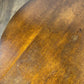 Vintage Round Oak Drop Leaf Dining Table