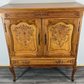 Cabinet Vintage French Louis XVI Style Oak Cupboard Carved Nightstand LOT 24342