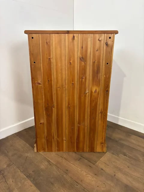 Contemporary Pine Bookcase With Drawer