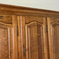 Wardrobe Vintage French Style Five Door Oak Carved Armoire Cabinet LOT 6129