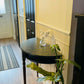 Half Moon Hall Table Upcycled/Refurbished Blue and Gold