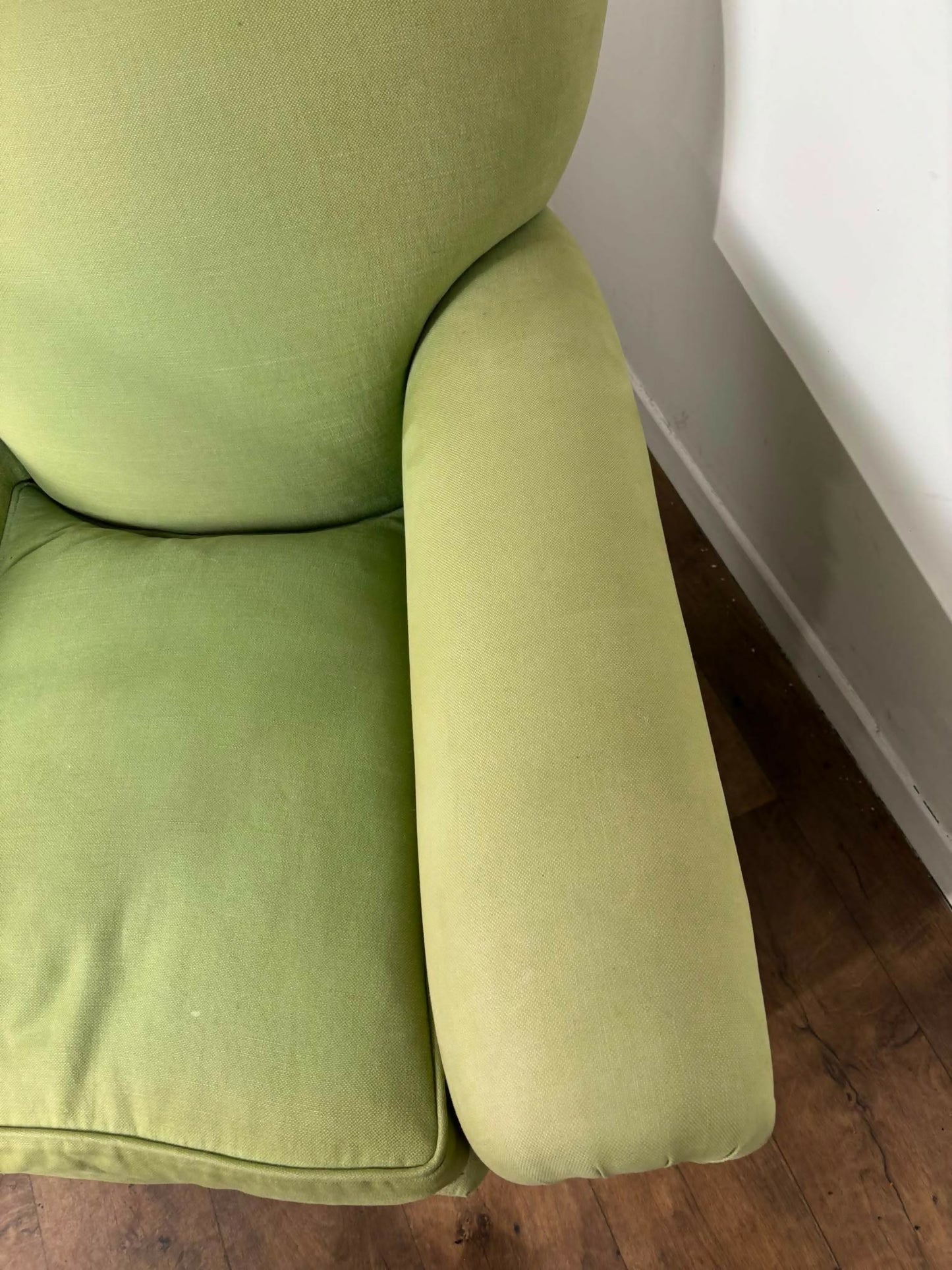 Edwardian Green Upholstered Club Chair