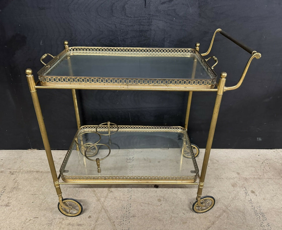 French Brass Cocktail Trolley
