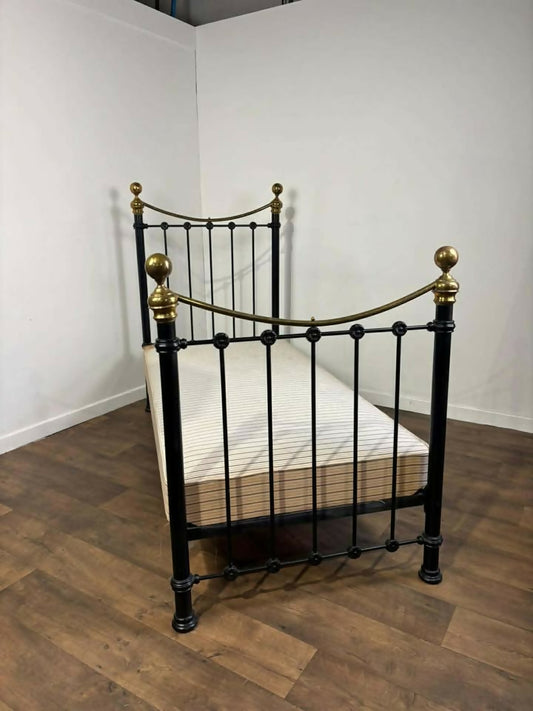 Reproduction Victorian Style Brass & iron Single Bed