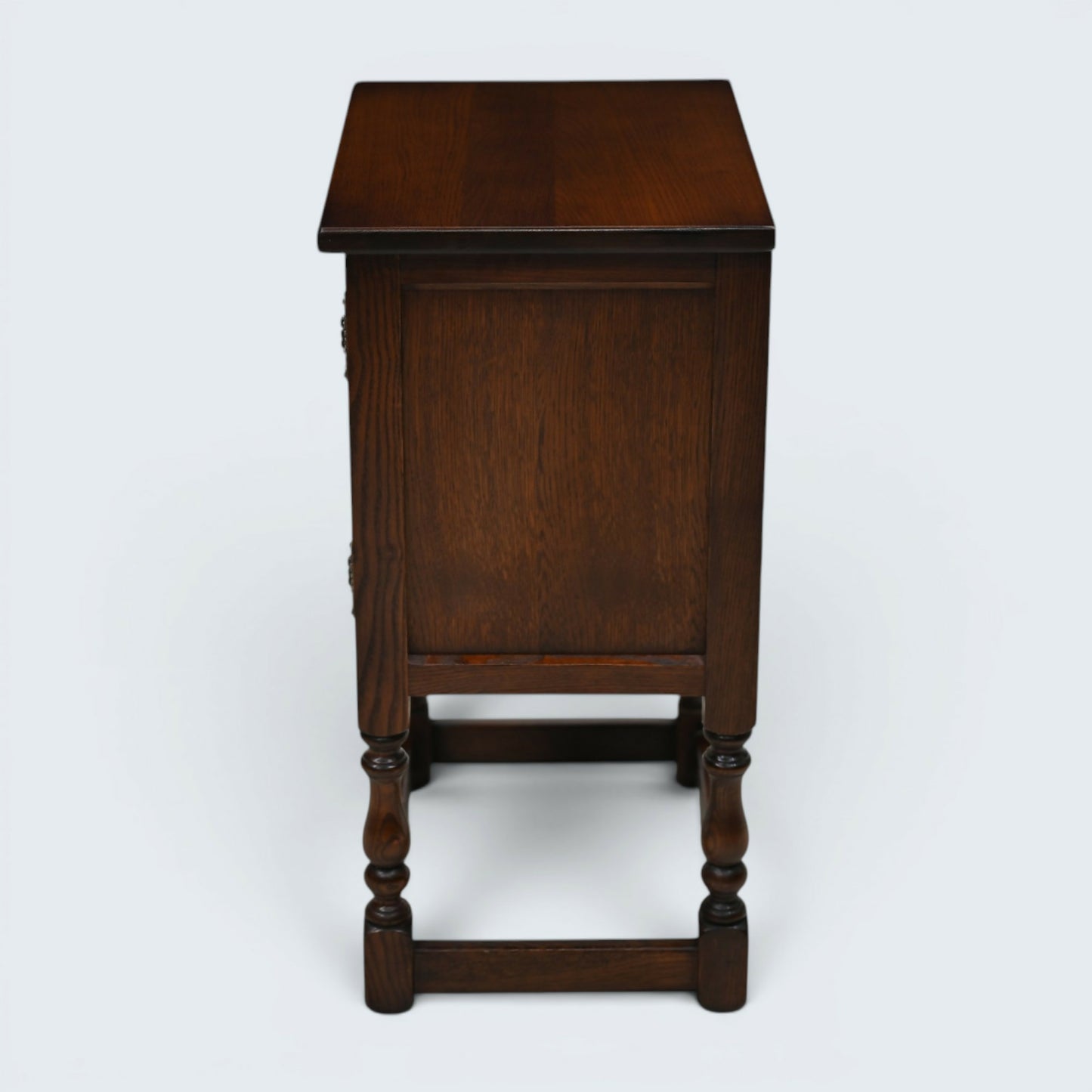 Old Charm Pedestal Cabinet Small Cupboard Bedside Tudor Brown FREE UK DELIVERY*