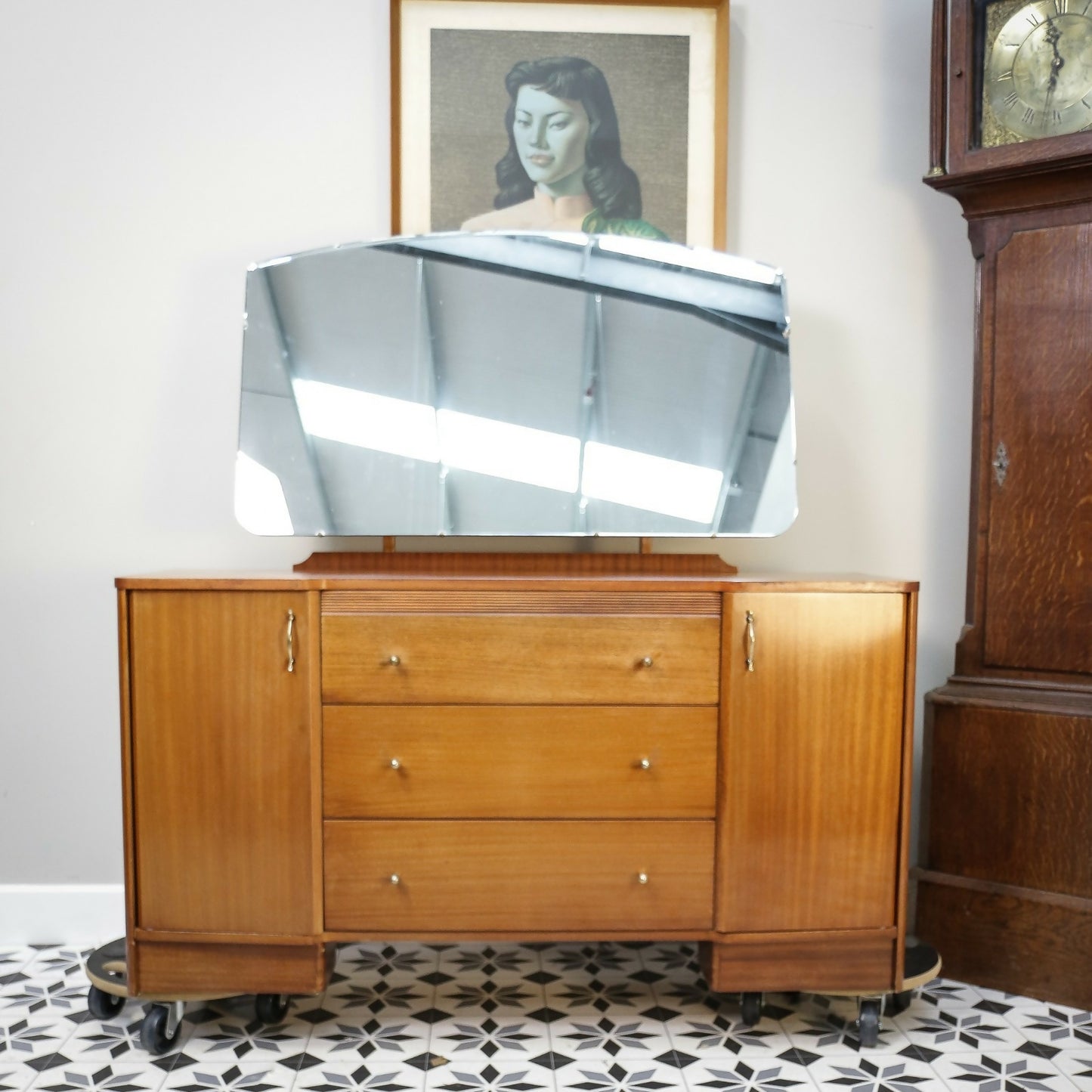 Retro Vintage Dressing Table with Mirror Austinsuite 1950s
