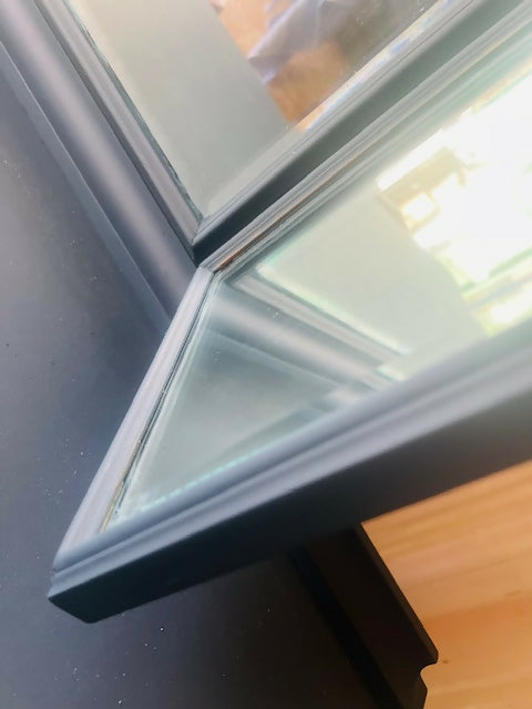 Stunning ink blue Dressing Table with triple mirror