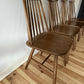 Vintage Set of 4 Mid Century Ercol Style Dining Chairs Stick Back Elm Chairs