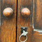 Oak Linen Fold Double Door Wardrobe