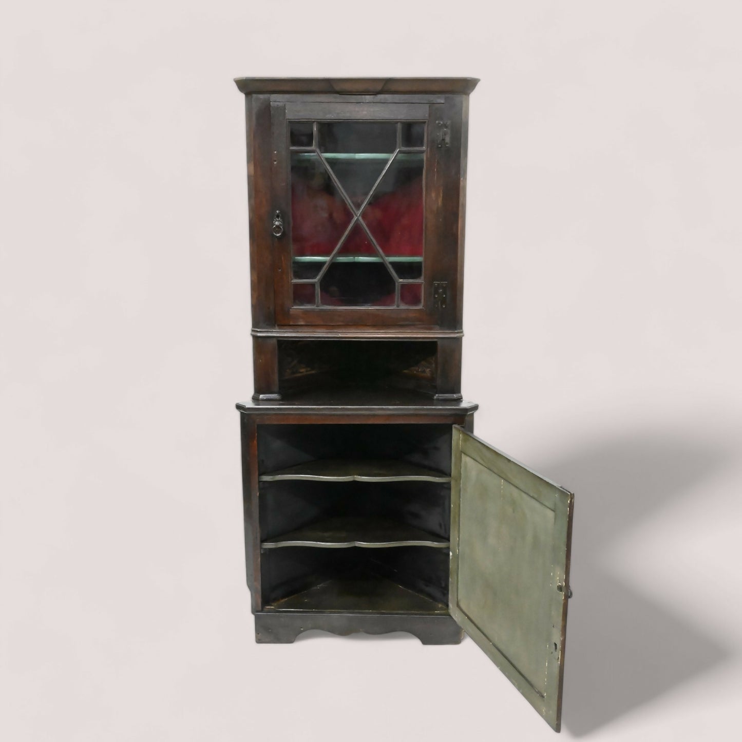 Early Georgian Oak Country Corner Cabinet from Pontewydd Wales FREE* UK Delivery. SBR9823/2111D