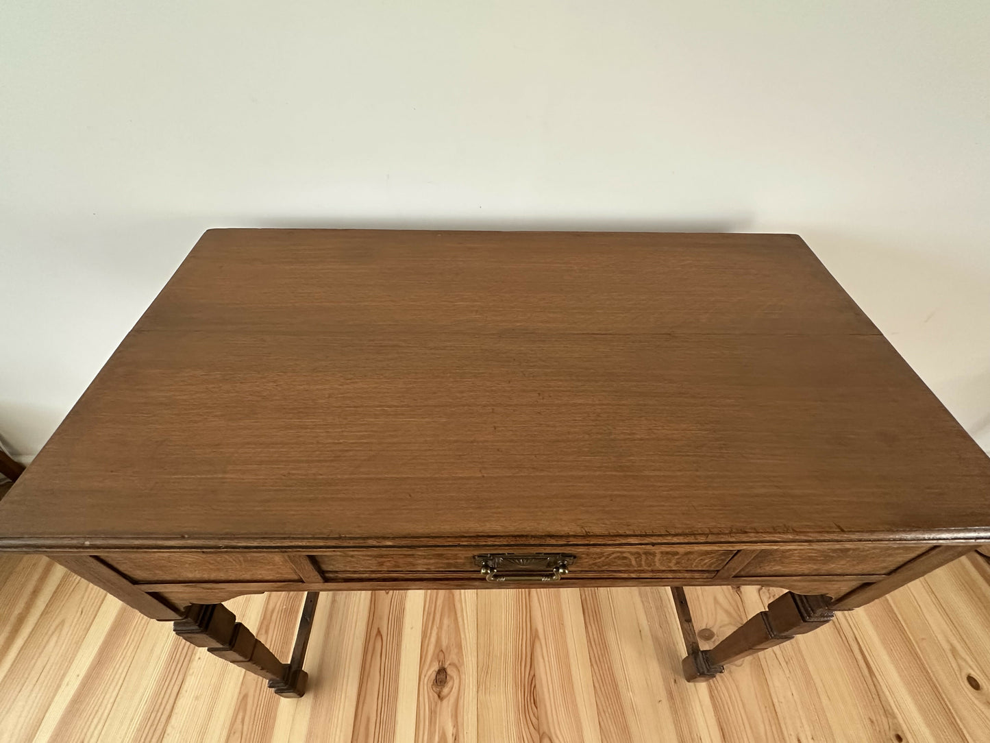 Antique Console Table Oak Side Hall Table
