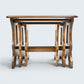 Ercol Nest Of Tables Solid Elm Side Tables Pressed Gold Badge GD FREE Delivery*