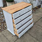 Stunning pine vintage chest of drawers