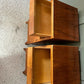 Vintage Bedside Cabinets Pair Circa 1950’s Wood, Beautiful Condition