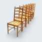 6 Ercol Pine Dining Chairs Model 641 Ladderback Vintage Retro FREE UK Delivery*