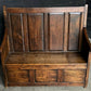 Antique Country Oak Bench, 1700s