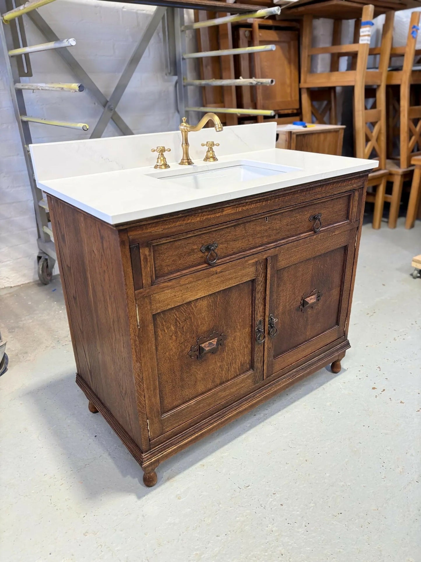 Bathroom Vanity Unit Made to Order Vanity Unit Custom Made Bathroom Furniture Antique Traditional Bathroom Washstand Basin Unit