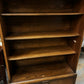 Vintage Oak Bookcase , Adjustable Shelves, With Keys For Bottom Cupboards.
