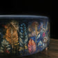 Luxurious Bespoke Floral Velvet Ottoman Coffee Table