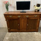 Oak sideboard dresser base/ tv unit with 2 door and 2 Drawers.