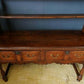 Late Georgian Early Vintage Victorian Welsh Dresser Solid Oak Brass Bail Pulls