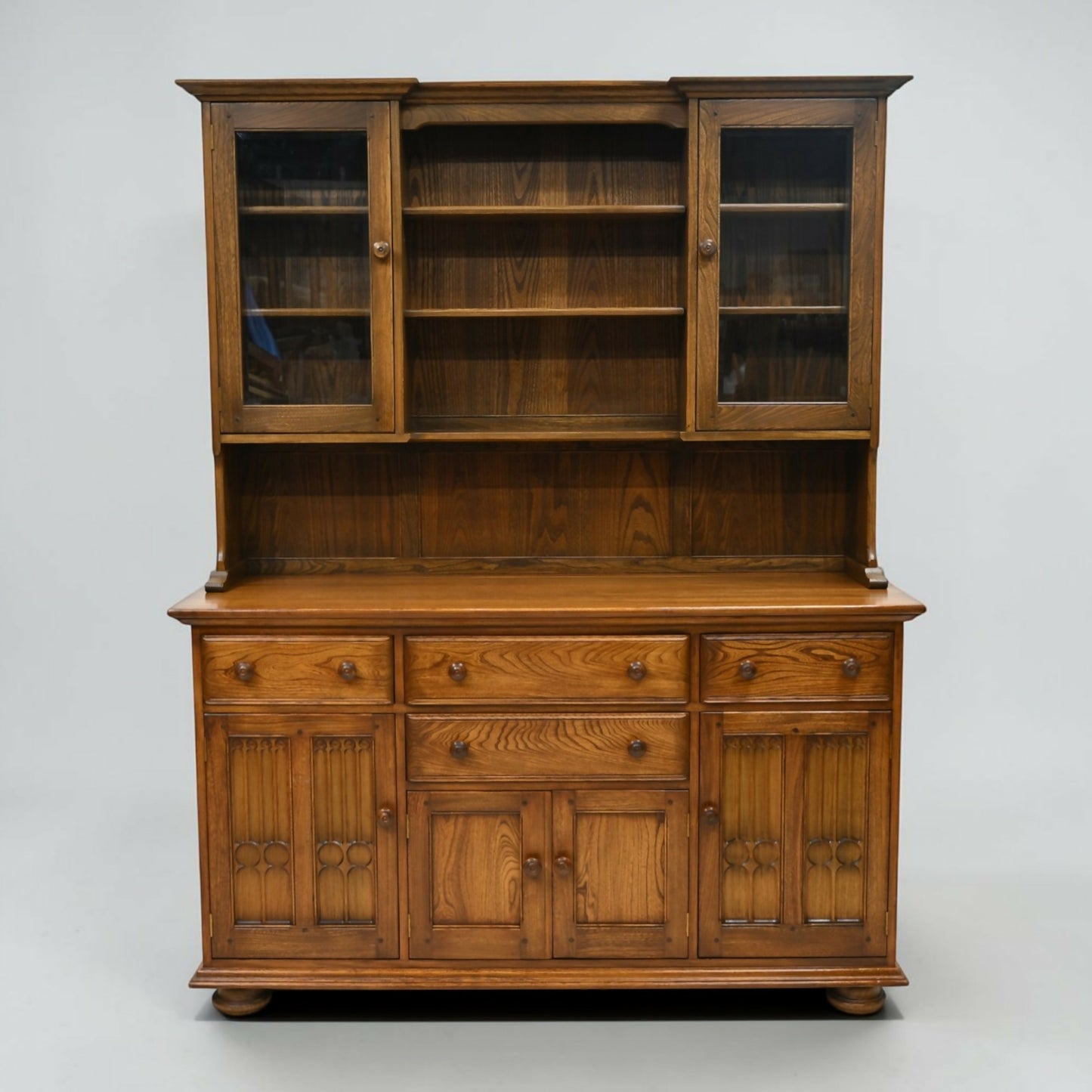 Ercol Canterbury Dresser Sideboard Display Golden Dawn 2 Piece FREE UK Delivery*