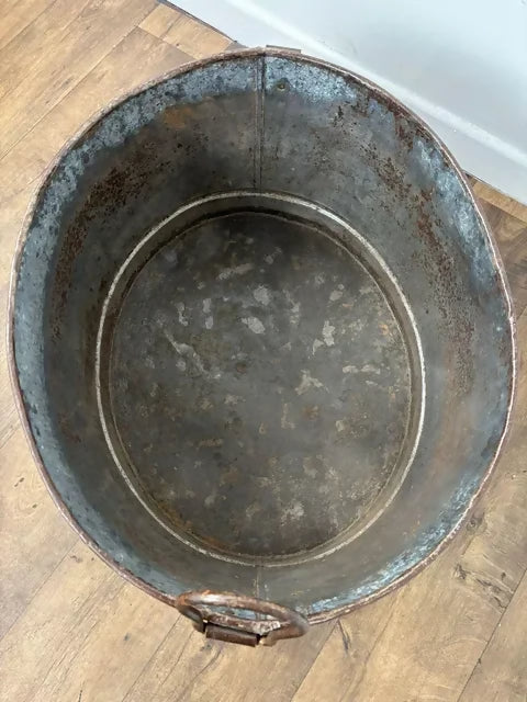 Large Rustic Metal Planter / Trough