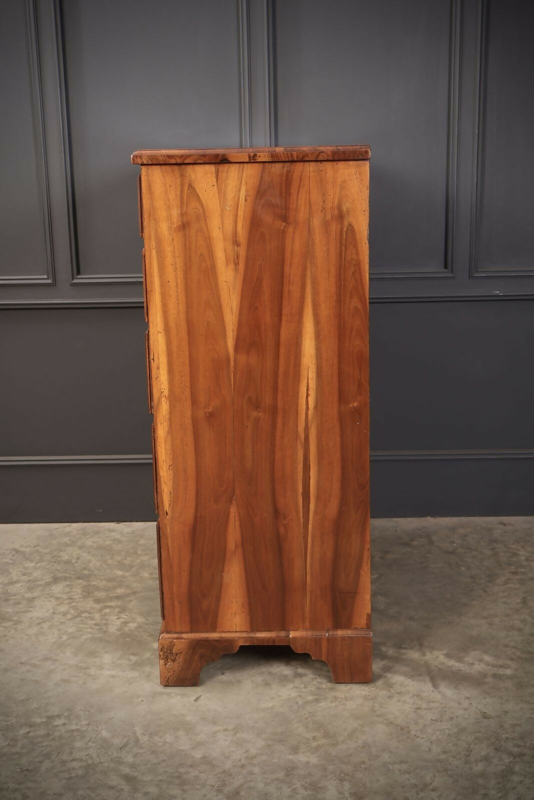 George III Walnut Art Deco Chest Of Drawers
