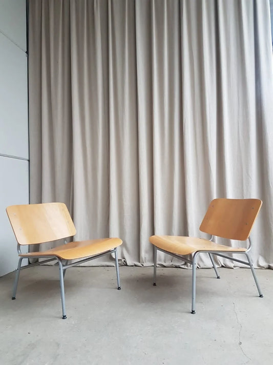 Vintage Late Mid Century Pair Of IKEA Lounge Chairs Scandi By Jonas Karlsson R432