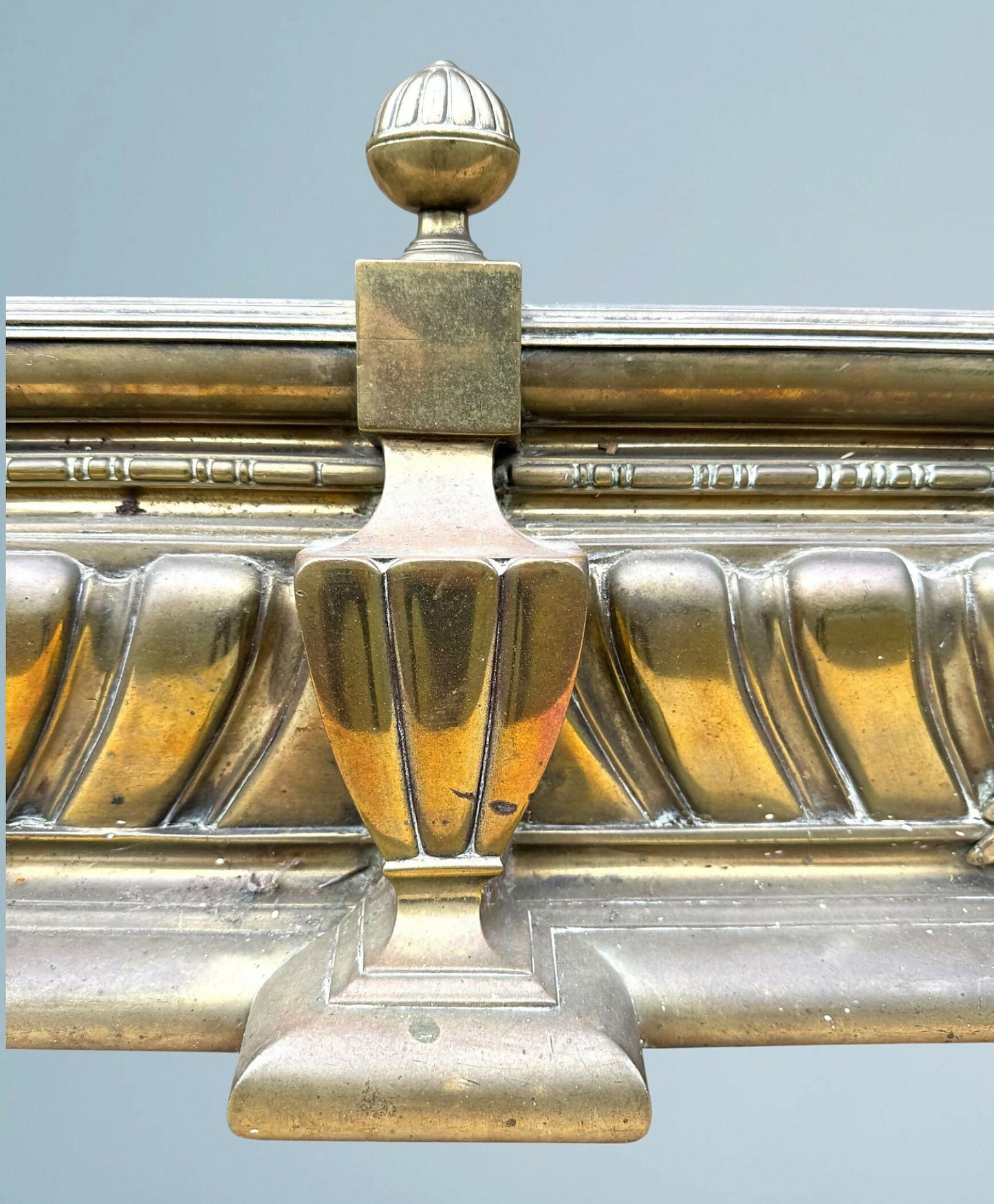 Large 19th Century Country House Brass Fender