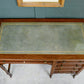 Edwardian Mahogany Writing Desk - Kneehole Desk with Green Leather