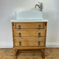 Vintage Vanity Unit Made to Order Vanity Unit Custom Made Bathroom Furniture Antique Vintage Bathroom Washstand Basin Unit