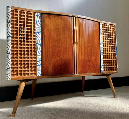 SOLD - Upcycled Retro Decca Radiogram Unit