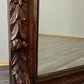 Antique French Oak Wall Mirror with Carved Frame Wall Decor 197cm LOT 4352