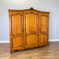 Wardrobe Vintage French Louis XVI Style Oak Three Door Carved Armoire LOT 6492