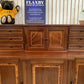 Shaw & Riley Hand Crafted Mahogany Sideboard Hutch Cabinet Yorkshire Critters Seahorse