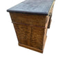 Vintage Burr Walnut and Slate writing office pedestal desk