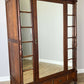 Wardrobe Antique French Style Oak Mirrored Two Drawers Carved Armoire LOT 6541