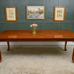 7.5 ft Solid Mahogany Dining Table - 8 Seater - Rectangular - Queen Anne Style
