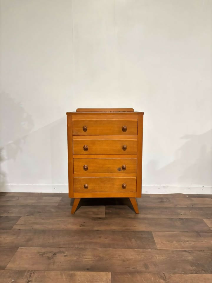 Mid Century Four Drawer Chestvv