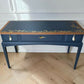 Stag minstrel navy blue gold console table dressing table desk