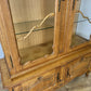Bookcase Vintage French Louis XIV Style Oak Glazed Display Cabinet LOT 6490