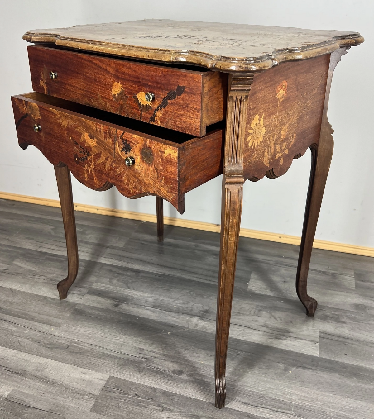Cabinet Vintage French Louis XVI Style Cupboard Carved Oak Sideboard LOT 24290